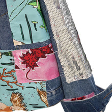 Cargar imagen en el visor de la galería, Boho Jacket Vintage cartoon pattern Embroidery long sleeve - FUCHEETAH