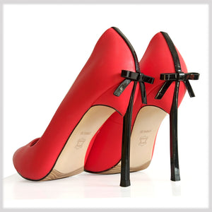 High Quality Women Pointed Toe shoes Bowtie Thin High Heels - FUCHEETAH