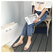 Laden Sie das Bild in den Galerie-Viewer, Women Brand Slippers Summer Slides Open Toe Flat Casual Shoes Leisure Sandal - FUCHEETAH