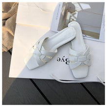 Cargar imagen en el visor de la galería, Women Brand Slippers Summer Slides Open Toe Flat Casual Shoes Leisure Sandal - FUCHEETAH