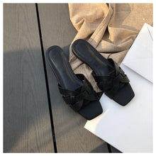 Cargar imagen en el visor de la galería, Women Brand Slippers Summer Slides Open Toe Flat Casual Shoes Leisure Sandal - FUCHEETAH