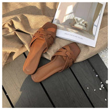 Laden Sie das Bild in den Galerie-Viewer, Women Brand Slippers Summer Slides Open Toe Flat Casual Shoes Leisure Sandal - FUCHEETAH
