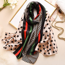 Load image into Gallery viewer, Women  Dot Print Shawls and Wraps High Quality Striped Scarves - FUCHEETAH
