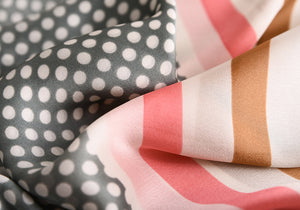 Women  Dot Print Shawls and Wraps High Quality Striped Scarves - FUCHEETAH