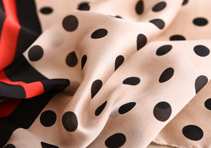 Women  Dot Print Shawls and Wraps High Quality Striped Scarves - FUCHEETAH