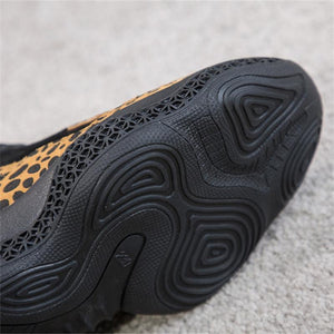 Platform Sneakers Women Genuine Leather  Leopard Plush - FUCHEETAH