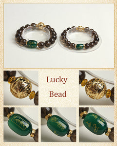 The five Elements Beads Bangles & Bracelets  Energy Couple Bracelet for Women or Men - FUCHEETAH