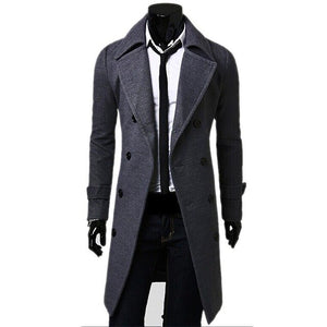 Samo Zaen Collection Fashion Long Trench Mantel High Quality - FUCHEETAH