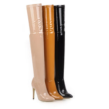 Load image into Gallery viewer, High Heels Over The Knee Boots Women Stretch Thigh High Boots - FUCHEETAH