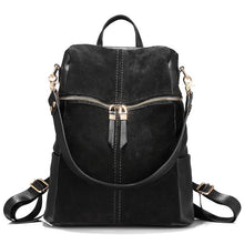 Laden Sie das Bild in den Galerie-Viewer, Vintage brand women backpack leather PU  large capacity shoulder bags for women - FUCHEETAH