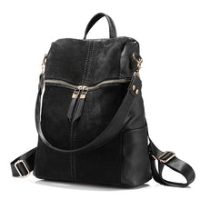 Laden Sie das Bild in den Galerie-Viewer, Vintage brand women backpack leather PU  large capacity shoulder bags for women - FUCHEETAH