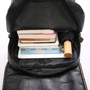 Men Backpack Leather large laptop different colors - FUCHEETAH