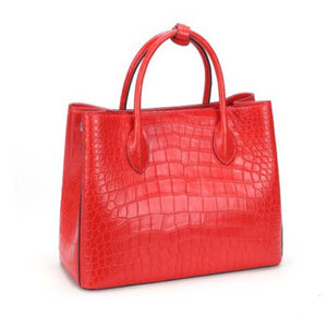 Genuine leather handbag highlights belly women handbag - FUCHEETAH