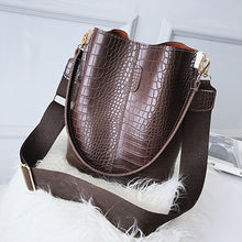 Load image into Gallery viewer, Vintage leather Stone Pattern Crossbody Bags For Women - FUCHEETAH