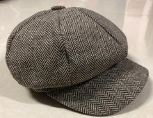 Load image into Gallery viewer, Peaky Blinder Cap Female Tweed Beret Cap Peaky Blinders Baker Flat Hat - FUCHEETAH