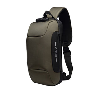 Men's Multi-function Messenger Bag Anti-theft Waterproof Backpack - FUCHEETAH
