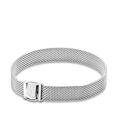 Authent 925 Sterling Silver Bracelet Reflexions Mesh Bracelet For Women Luxury - FUCHEETAH