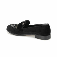 Load image into Gallery viewer, Black Women Loafer Shoes - FUCHEETAH
