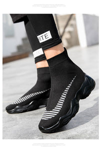 High Top Sneakers Women Elastic Socks Women Casual Shoes Unisex Trainers - FUCHEETAH