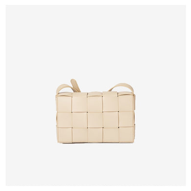 Weaving Luxury Handbags Bag Padded Cassette Genuine Leather One-shoulder - FUCHEETAH