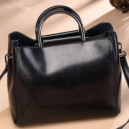 Girls Messenger Bags Soft Leather Ladies Totes Bags Women Real Leather Handbags - FUCHEETAH