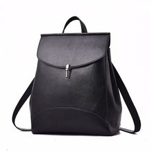 Cargar imagen en el visor de la galería, Women Backpack Quality Leather Backpack Casual Solid School Bag - FUCHEETAH