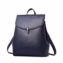 Cargar imagen en el visor de la galería, Women Backpack Quality Leather Backpack Casual Solid School Bag - FUCHEETAH