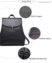 Cargar imagen en el visor de la galería, Women Backpack Quality Leather Backpack Casual Solid School Bag - FUCHEETAH