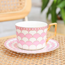 Load image into Gallery viewer, British Style Luxury Moroccan Coffee Cup and Saucer Set - FUCHEETAH