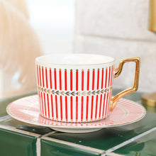 Cargar imagen en el visor de la galería, British Style Luxury Moroccan Coffee Cup and Saucer Set - FUCHEETAH