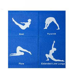 PVC Foldable Yoga Mat Exercise Pad Thick Non-slip Folding - FUCHEETAH