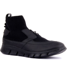 Load image into Gallery viewer, Special-Edition Black Leather Step-in Male Sneaker Footwear - FUCHEETAH
