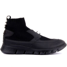 Load image into Gallery viewer, Special-Edition Black Leather Step-in Male Sneaker Footwear - FUCHEETAH