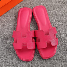 Cargar imagen en el visor de la galería, Women H Slippers 2020 New Fashion Outdoor Versatile Slippers Wear Flat Flip-flops - FUCHEETAH