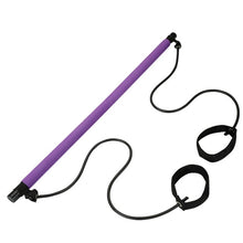 Load image into Gallery viewer, Pilates Bar Stick with Resistance Band for Gym and Fitness - FUCHEETAH