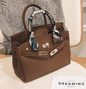 Birkin style Korean Style All-match Messenger Bag Retro Shoulder Bag Fashion Handbag - FUCHEETAH