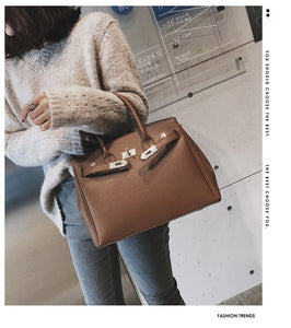 Birkin style Korean Style All-match Messenger Bag Retro Shoulder Bag Fashion Handbag - FUCHEETAH