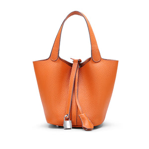 Newest Genuine Leather Women Bucket Bag Brand Design Real Leather - FUCHEETAH
