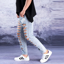 Load image into Gallery viewer, Samo Zaen Collection Hole jeans tide exaggerated super hole - FUCHEETAH
