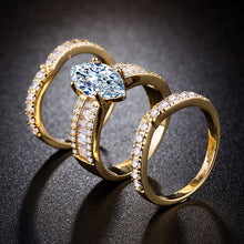 Load image into Gallery viewer, Luxury 2 Color Set Ring Inlaid With AAA Zircon Crystal - FUCHEETAH