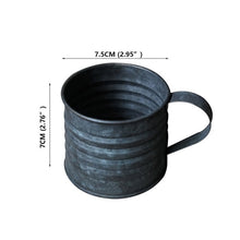 Load image into Gallery viewer, Photography Props Retro Drinkware Vintage Wrought Iron Vase Old Handle Cup Food Fruit Coffee Cup - FUCHEETAH