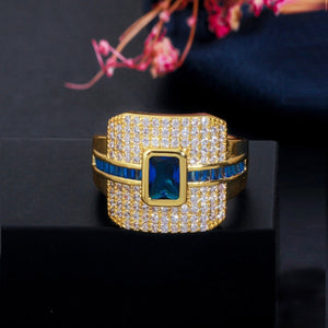 Zircons Monaco Luxury Cubic Ring - FUCHEETAH