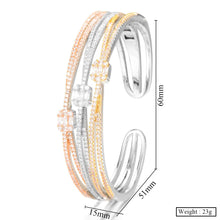 Load image into Gallery viewer, 3 ROWS In 1 New Luxury Stackable Bangle Cuff - FUCHEETAH