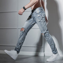 Laden Sie das Bild in den Galerie-Viewer, Samo Zaen Collection Street beggar jeans slim leg - FUCHEETAH