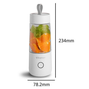 350ml Mini Portable Electric Fruit Juicer USB Rechargeable Smoothie Maker Blender Machine Sports Bottle Juicing Cup - FUCHEETAH
