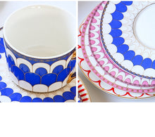 Load image into Gallery viewer, British Style Luxury Moroccan Coffee Cup and Saucer Set - FUCHEETAH
