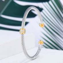 Laden Sie das Bild in den Galerie-Viewer, Trendy Luxury Stackable Bracelet Cuff Full Cubic Zircon Crystal - FUCHEETAH