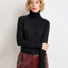 Load image into Gallery viewer, Knitted Cashmere Sweaters Turtleneck Solid Color Knitwear Thin - FUCHEETAH
