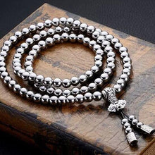Laden Sie das Bild in den Galerie-Viewer, Tactical 10MM Steel Chain Beads Self Defense Hand Bracelet Necklace - FUCHEETAH