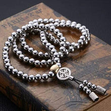 Laden Sie das Bild in den Galerie-Viewer, Tactical 10MM Steel Chain Beads Self Defense Hand Bracelet Necklace - FUCHEETAH